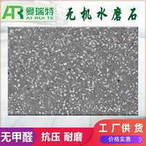 Manufacturer artificial gray terrazzo inorganic terrazzo floor tiles countertop hotel shopping mall school wall stone