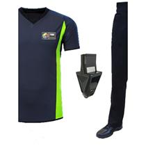 2024 World Championship New Style Gray Green Basketball Referee Suit Tops Pants High Waist Whistle