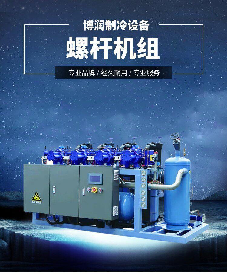 莱富康低温压缩机螺杆机组SW3L 6000 60HP保鲜冷藏设备冷冻机组(图7)