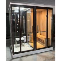 New household sweat steam room dry and wet steam room sauna shower all-in-one dual-use multi-functional sauna room shower room steam