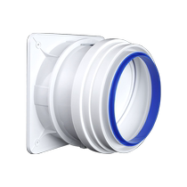 Anti-inverse valve kitchen flue special ventilator smoke exhaust air duct variable diameter check valve anti-smoke Bao one-way smoke stop valve