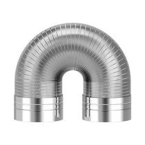 Kitchen Ventilator Smoke Exhaust Duct Aluminum Foil Backstop Valve Flex Extractor Hood Accessories Big Full Tube Gas Oven