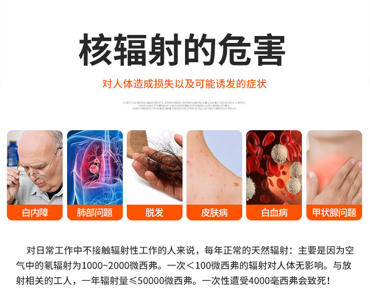 Детектор радиации 核辐射检测仪核污染海鲜食品放射性盖革格计数器测试仪报警仪家用