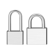 Padlock through lock lock waterproof anti-rust anti-prying lock large door lock for home small locking head large full dormitory lock