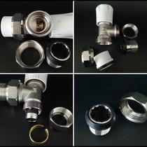 Small backpack radiator temperature control valve radiator radiator ppr temperature control valve aluminum plastic pipe temperature control angle valve straight valve