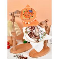 Universal adjustable desktop handmade embroidery frame beech wood desktop embroidery stretcher frame embroidery cross stitch frame tool holder