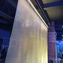 Water curtain waterfall flowing water screen courtyard steel mesh water curtain fountain I spring light water curtain large indoor partition wall