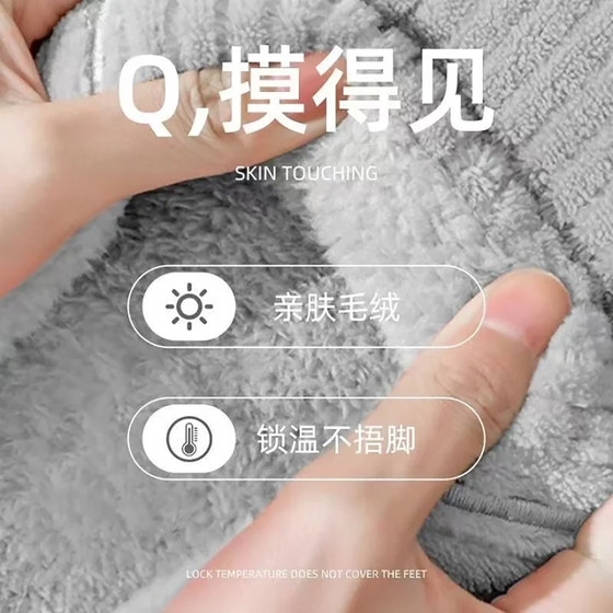 Cotton Slippers for Couples, Indoor Home Plush Winter New Non-Slip Women's Warm Men's Slippers, Autumn and Winter Thick-Soled
