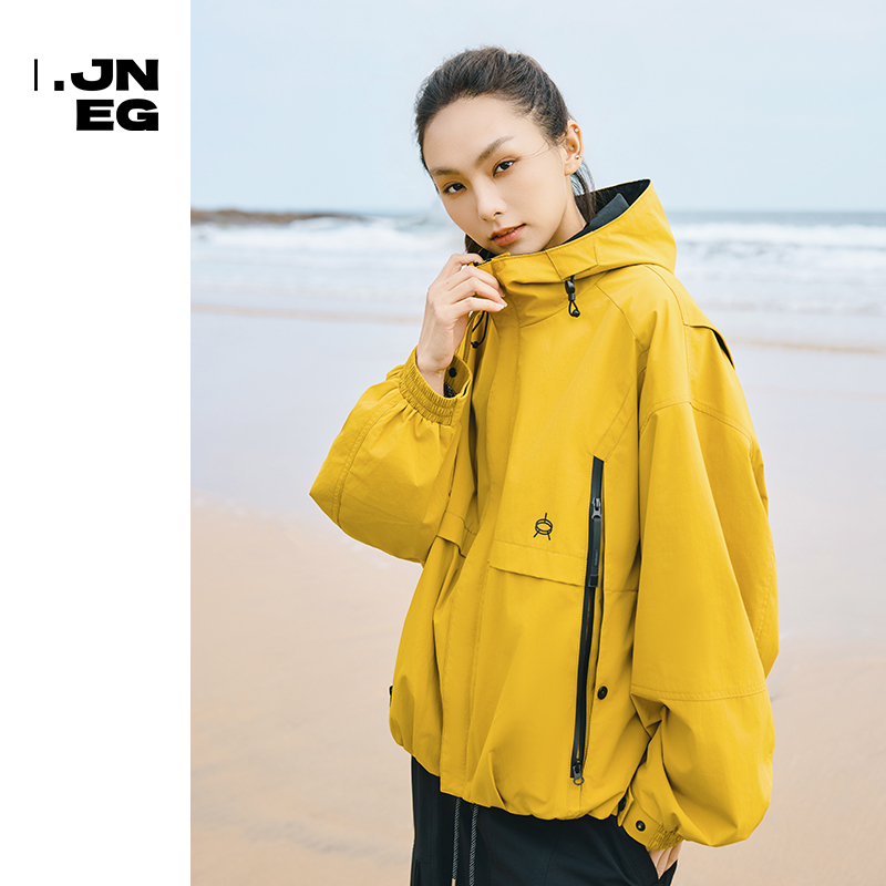 [Outdoor Series] Jiangnan E-Cabinet Hooded Jacket for Men and Women, Loose-Fitting Jacket, Outdoor Sports Top