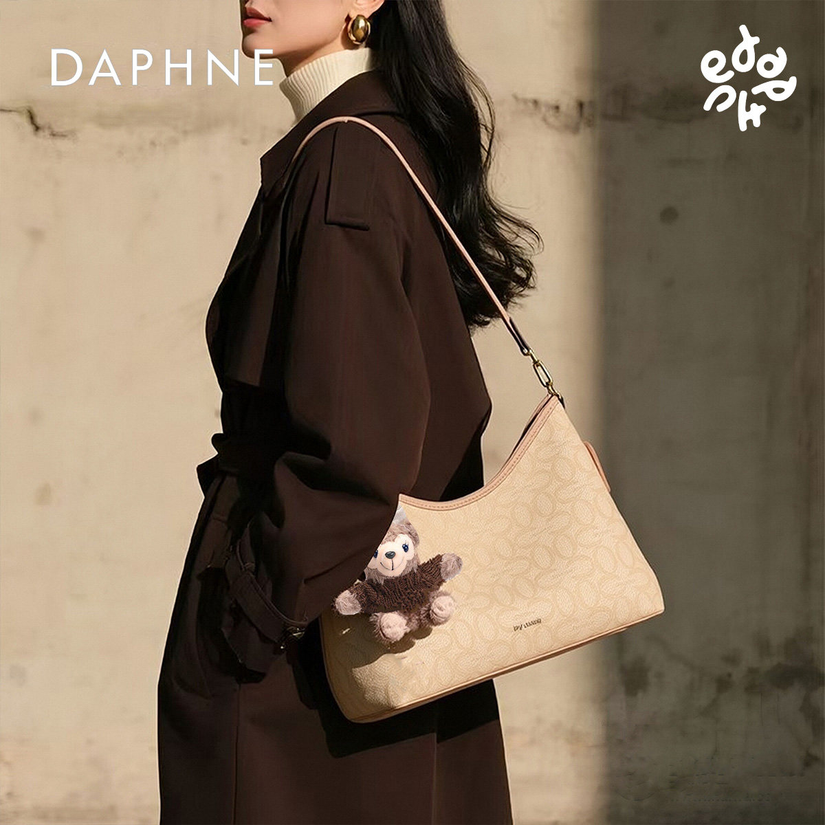 Новая модная сумка-тоут большой емкости Daphne от Daphne, универсальная сумка-мессенджер для подмышек, женская дорожная сумка для поездок на работу Изображение 1