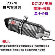 Snow battle electric vehicle audio motorcycle 12v high power exhaust pipe bluetooth analog audio subwoofer speaker 12v