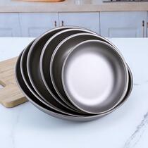New Hertz pure titanium dinner plate with six different size plates for outdoor camping single-layer tableware with round flat chassis