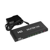 HDMI one-to-four splitter high-definition video splitter 1-to-4 HDMI one-in-four-out 3D 1-in-4-out crossover