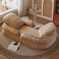 Human kennel lazy sofa cream style internet celebrity tatami folding balcony bedroom small sofa recliner sofa