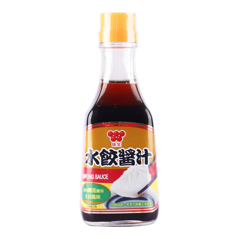 Taiwan Imported Weiquan Dumpling Sauce 230g Original Flavor Spicy Dipping Sauce for Noodles and Dumplings Garlic Sauce