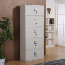 Simple steel school file iron cabinet split full-body office file cabinet financial voucher storage five-section cabinet