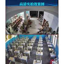 Analog surveillance camera panoramic fisheye 180-degree high-definition night vision large wide-angle wired camera old-fashioned BNC port