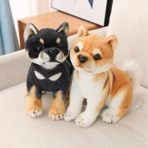 Cute simulation Shiba dog doll half Ka Chai doll baby cognit