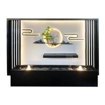 Stainless steel water curtain wall outdoor villa courtyard water feature wall customized hotel club rockery waterfall water feature wall