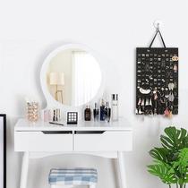 Earring storage wall-mounted earring rack dust-proof jewelry box ring disc ear jewelry rack necklace display rack storage bag