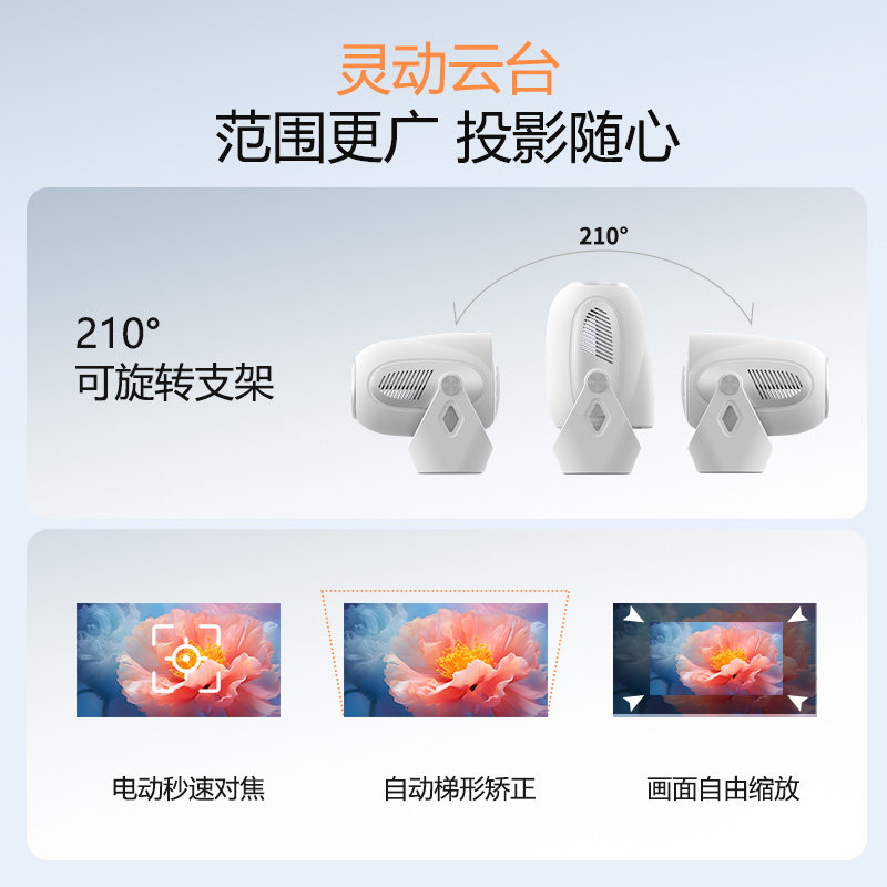 Magcubic Hy300X Projector Home Ultra-High-Definition Portable Daytime Direct Projection Mobile Phone Screen Projection Dormitory Bedroom Small Wireless Projector 2025 New Model