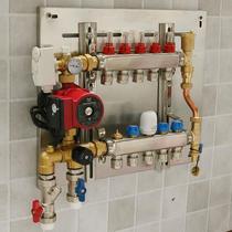 Floor heating mixing water center manual mixing water center connection sub-water collector to speed up circulation temperature control mixing water center floor heating