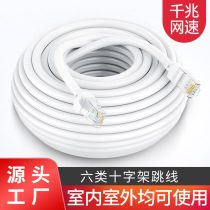 High-speed Category 6 engineering network cable multi-strand Category 6e monitoring black industrial control dedicated remote connection software