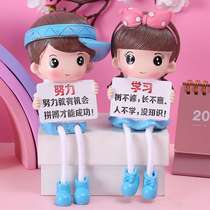 Cartoon sling dolls Home decoration ornaments Resin craft gifts decoration childrens room gifts