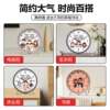 Clocks, Table Clocks, a Family of Three, Cartoon Style, Living Room, Warm Home, High-End Decoration, Cozy Display, Desk Clock, Tabletop Clock