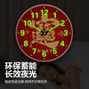 Luminous Wall Clock for Attracting Wealth, New Chinese-Style Calligraphy Clock, Creative Bedroom Clock, Stylish Wall-Mounted Radio-Controlled Clock