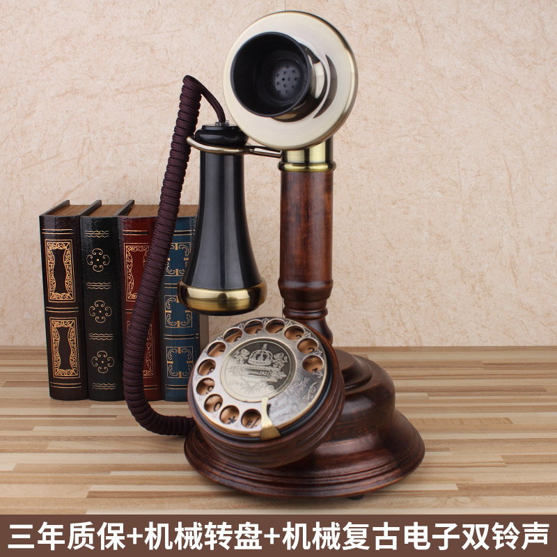 European-style retro antique wireless card landline old-fashioned turntable Unicom Telecom fixed-line elderly home telephone