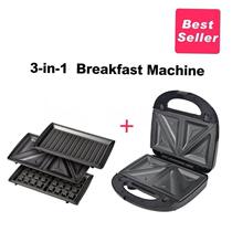 in 1 Sandwich Maker Waffle Machine Panini Toaster 220 110v