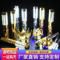 Bar KTV flash stick aluminum alloy gogo warm-up nightclub dance stick led extended light stick champagne foreign direct sales
