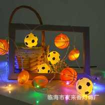 World Cup Football LED Modeling Light Childrens Room Bedroom Basketball Football Festival Decoration Star Colored Light String