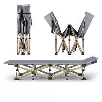 Folding bed thickened and reinforced single light and simple lunch break bed portable escort bed office lunch break bed