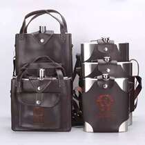 Stainless steel hip flask Russian hip flask wine glass funnel 1 catties to 10 catties wine set