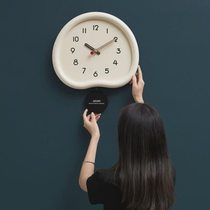 Clock retro style wall clock clock wall clock light luxury time wall simple clock 2023 new style