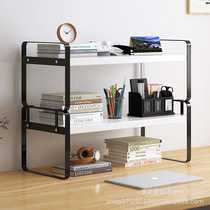 Desktop storage rack office layered storage rack simple wrought iron bookshelf on the popular bay window desk small