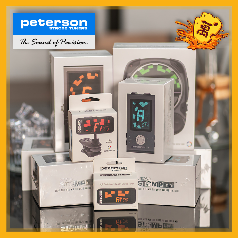 Peterson StroboStomp HD クリップ エレキギター ベース シングルブロックチューナー テーブルチャック ポータブル
