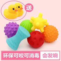 Baby can bite the baby toy for swimming bathing and playing in the water making noises for small animals soft plastic
