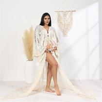 Tassels Boho Maternity Photography Maxi Gown Bohemian Lace P