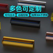 Waterfall outlet garden stainless steel courtyard rockery water curtain water curtain outlet landscaping water feature wall artificial overlapping water