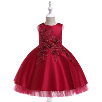 2024ins girls beaded wedding dress pleated mesh skirt skirt 61 primary school host performance princess skirt dress