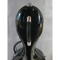 High-grade exported black 12-inch fiberglass cello box with high-grade imported flannel