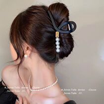 Temperament High-end Grappling Clip Large Womens 2024 New Hair Shark Clip on the Back of the Head Simple Frosted Hair Clip Headgear