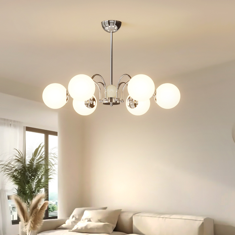 French Cream-Style Living Room Chandelier, Nordic Hall Main Light, Wabi-Sabi Style Magic Bean Bedroom Light, Bauhaus Dining Room Lighting Fixtures