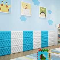 Wall stickers soft package childrens room decoration self-adhesive wall surround bedside imitation tatami bedroom anti-collision 3D three-dimensional kang surround bed surround