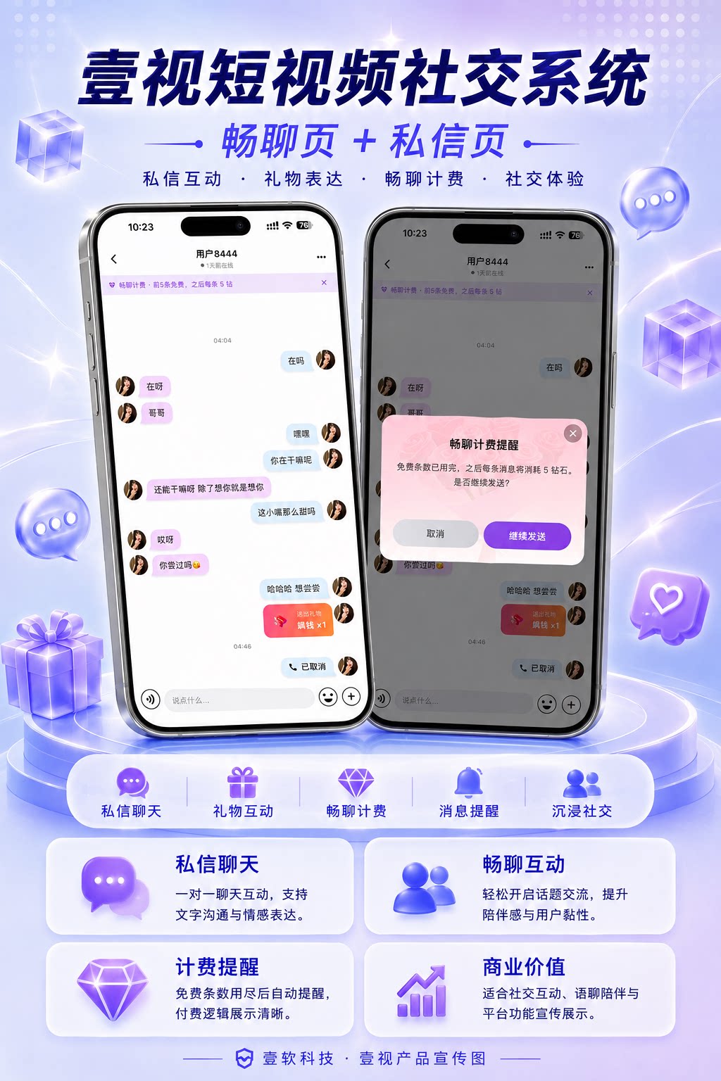 图片[10]-壹视短视频系统+直播+商城+一对一+语音厅+IM｜Flutter+Go+Vue 三端完整商业级源码-济南壹软网络科技