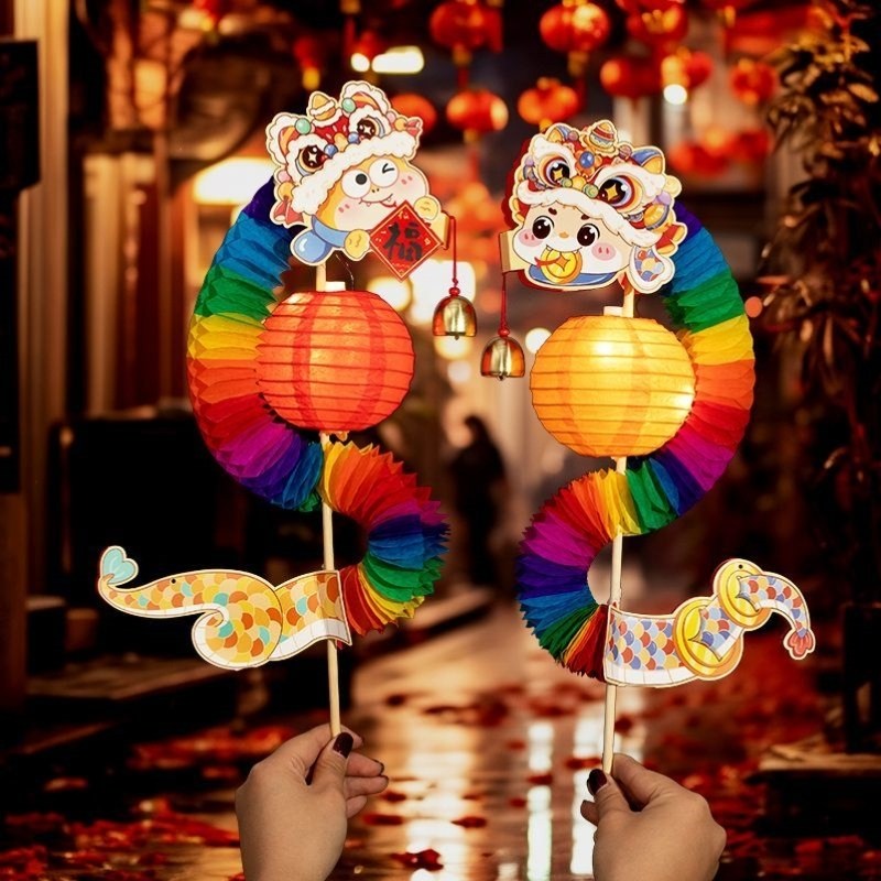 蛇年灯笼DIY,手提元宵花灯如何玩转创意手工?🎨-灯笼材料包-淘宝好物网