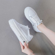 Mesh surface white shoes for women with thick soles 202 new spring and summer sports and casual shoes genuine leather small size single shoes 31 32 33